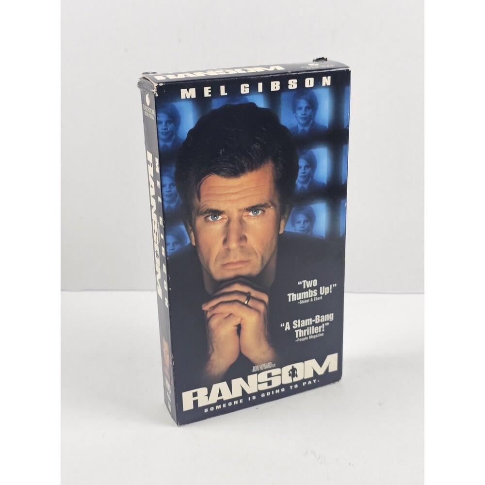 Ransom VHS Mel Gibson Ron Howard Film Touchstone Home Video Color Rated R